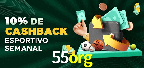10% de bônus de cashback na 55org